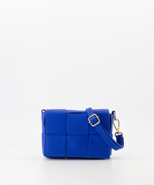 Steef - Classic Grain - Crossbodytassen - Blauw - Dazzling Blue T3949 - Goudkleurig