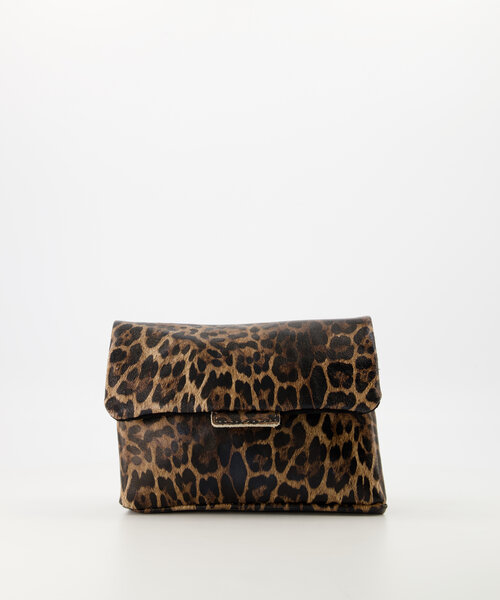 Ravelli - Pressed Suede - Crossbodytassen - Bruin - Luipaard - Bronskleurig