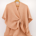Gina - Knitwear - Poncho's - Peach - 3544 -