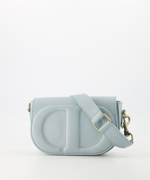 Krista - Classic Grain - Crossbodytassen - Blauw - Vintage Jeans - Bronskleurig