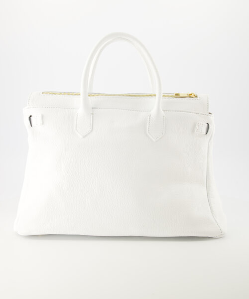 Birdie Large - Classic Grain - Hand bags - White - D01 - Gold