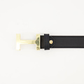 Hera Big - Classic Grain - Belts with buckles - Black - D28 - Gold