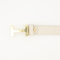 Hera Big - Classic Grain - Belts with buckles - Beige - Ecru D37 - Gold