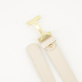 Hera Big - Classic Grain - Riemen met gesp - Beige - Ecru D37 - Goudkleurig