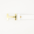 Hera Big - Classic Grain - Belts with buckles - White - D01 - Gold