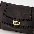 Rebel - Washed leather - Crossbody bags - Black -  - Bronze