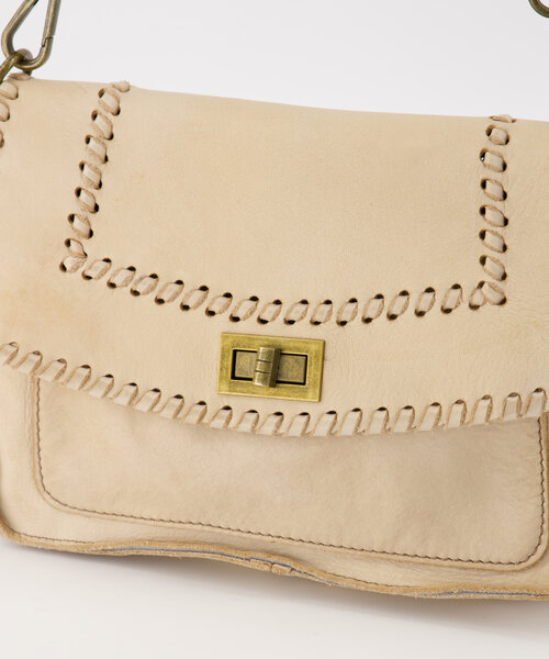 Rebel - Gewassen leer - Crossbody tassen - Zand -  - Bronskleurig