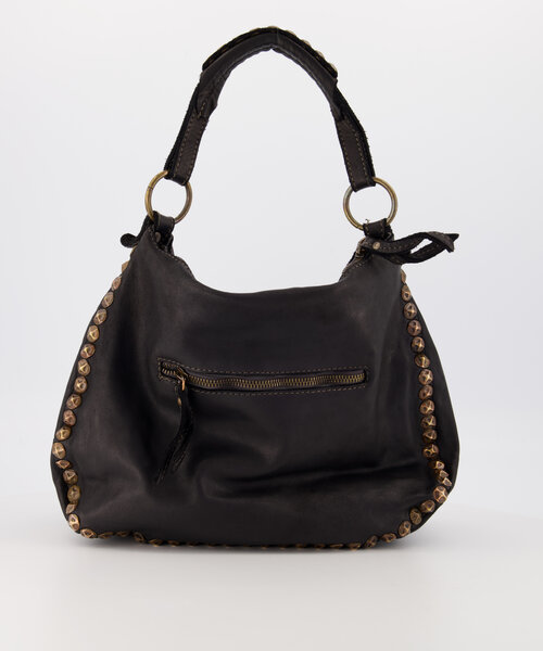 Roxy - Washed leather - Shoulder bags - Black -  - Bronze