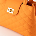 Veronique  - Classic Grain - Hand bags - Orange - D29 - Gold