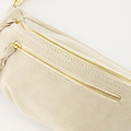 Quinty 2  - Suede - Heuptassen - Ecru - D02 - Goudkleurig