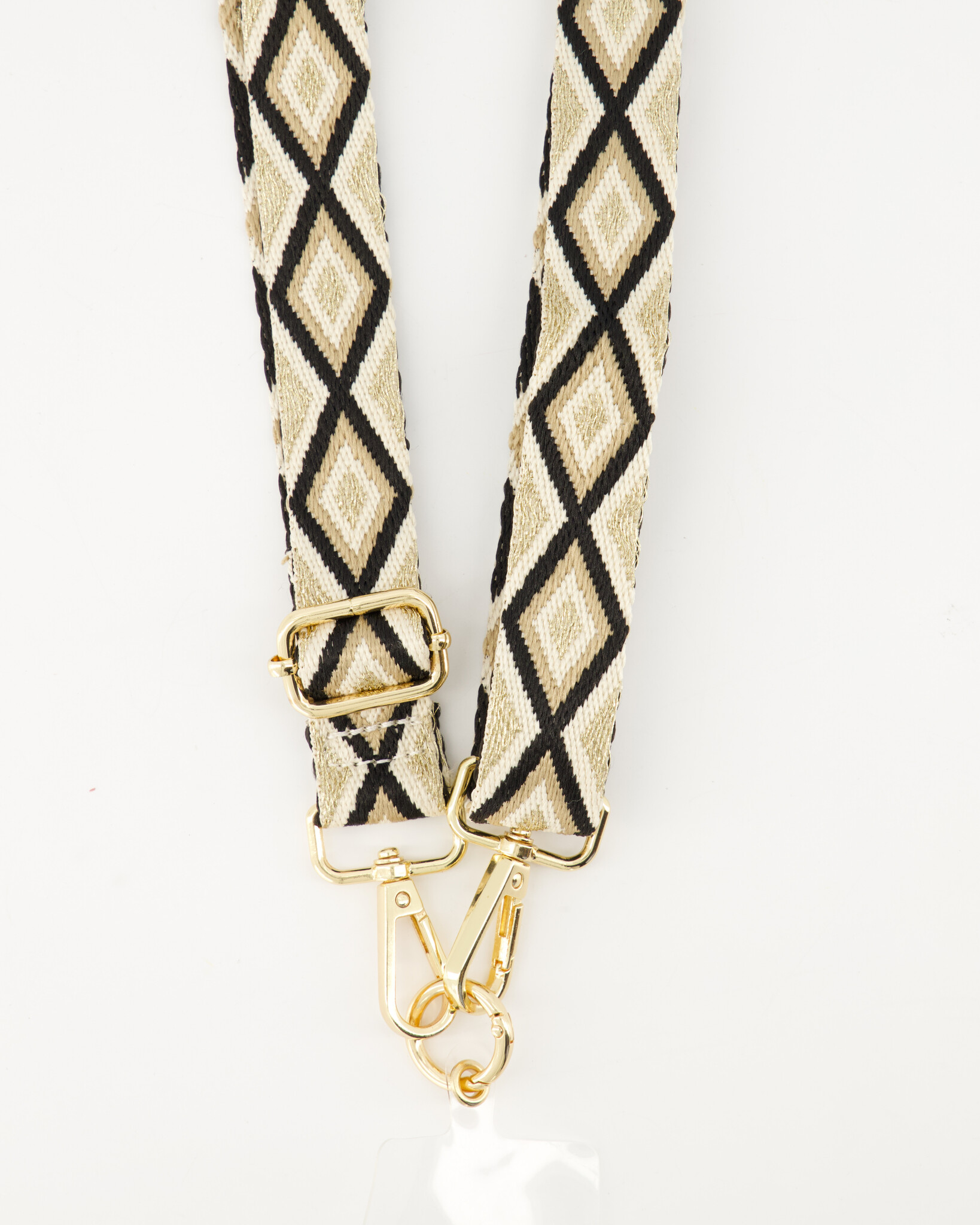 Bag straps Candy Bag straps Black Aztec Zwart Gold Teatro