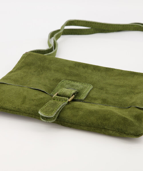 Maddy - Suede - Crossbody bags  - Green - 29 - Bronskleurig
