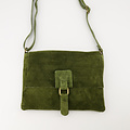 Maddy - Suede - Crossbody tassen - Groen - 29 - Bronskleurig