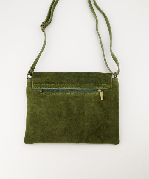Maddy - Suede - Crossbody bags  - Green - 29 - Bronskleurig
