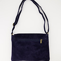 Maddy - Suede - Crossbody bags  - Blue - Donkerblauw 22 - Bronskleurig