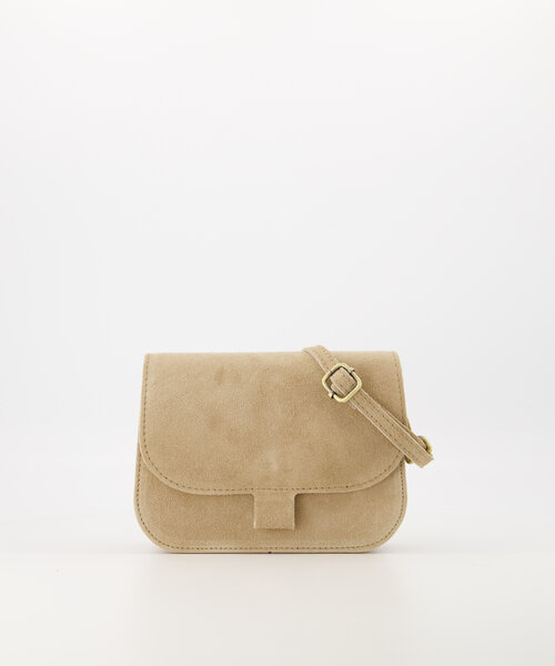 Flora  - Suede - Crossbody bags  - Sand - 4 - Bronskleurig
