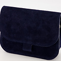 Flora  - Suede - Crossbody bags  - Blue - Donkerblauw 22 - Bronskleurig