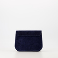 Flora  - Suede - Crossbody bags  - Blue - Donkerblauw 22 - Bronskleurig