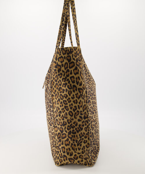 Mia  - Suede - Crossbody bags - Leopard - 24 - Zilverkleurig