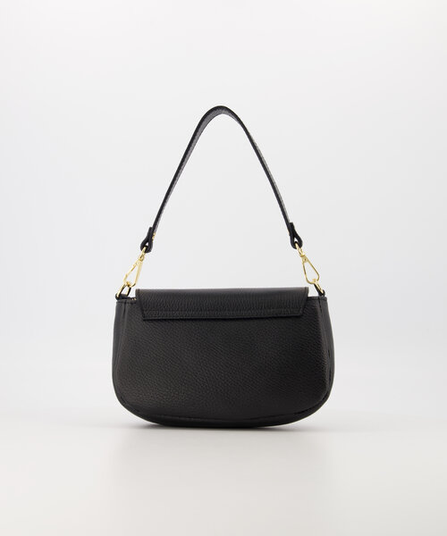 Marissa  - Classic Grain - Handtassen - Zwart - D28 - Goudkleurig