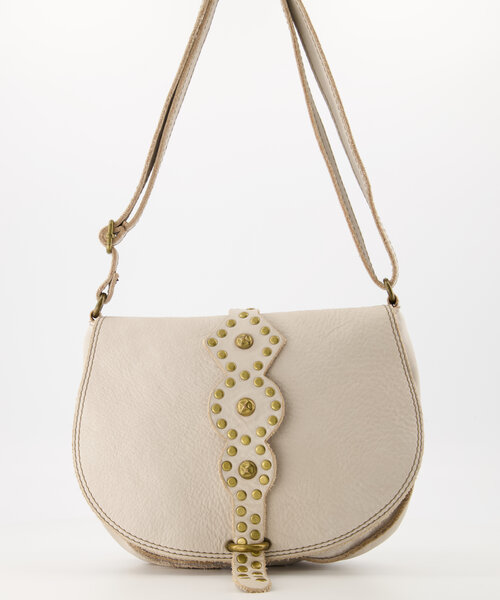Franka - Gewassen leer - Crossbody tassen - Ecru -  - Bronskleurig