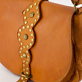 Franka - Gewassen leer - Crossbody tassen - Cognac -  - Bronskleurig