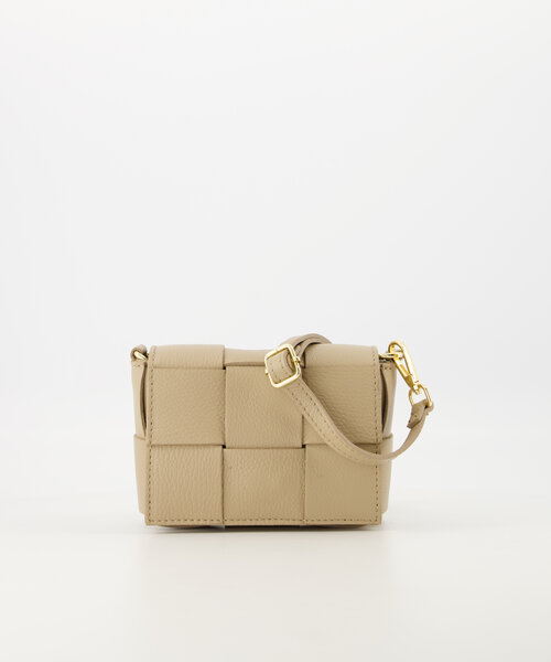 Steef  - Classic Grain - Crossbody bags - Taupe - D05 - Goudkleurig