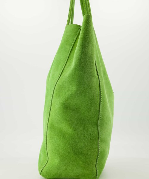 Mia  - Suede - Crossbody tassen - Groen - Appelgroen D08B -