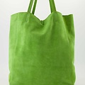 Mia  - Suede - Crossbody bags - Green - Appelgroen D08B -