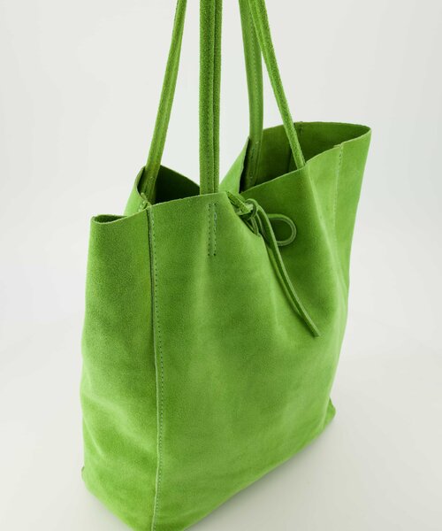 Mia  - Suede - Crossbody tassen - Groen - Appelgroen D08B -
