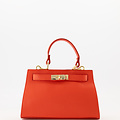 Kylie - Classic Grain - Handtassen - Rood - T1644 - Goudkleurig