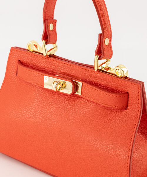 Kylie - Classic Grain - Hand bags - Red - T1644 - Gold
