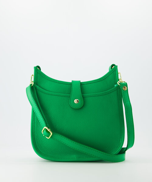 Valerie - Classic Grain - Crossbody bags - Green - Kelly Green D100 - Gold