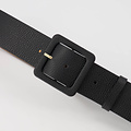 Caroline - Classic Grain - Belts with buckles - Black - D28 - Gold
