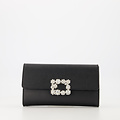Vive - Classic Grain - Clutch - Zwart - D28 - Goudkleurig