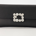 Vive - Classic Grain - Clutch - Zwart - D28 - Goudkleurig