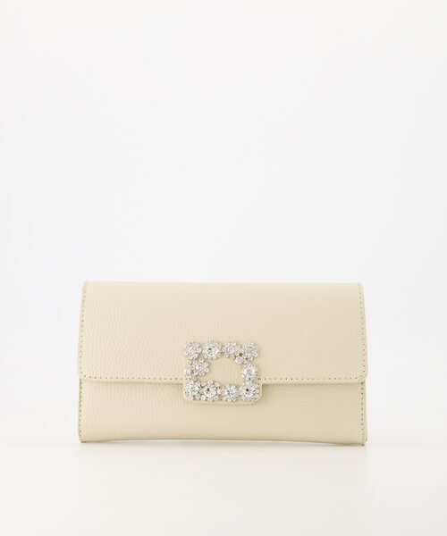 Vive - Classic Grain - Clutch - Ecru - D37 - Goudkleurig