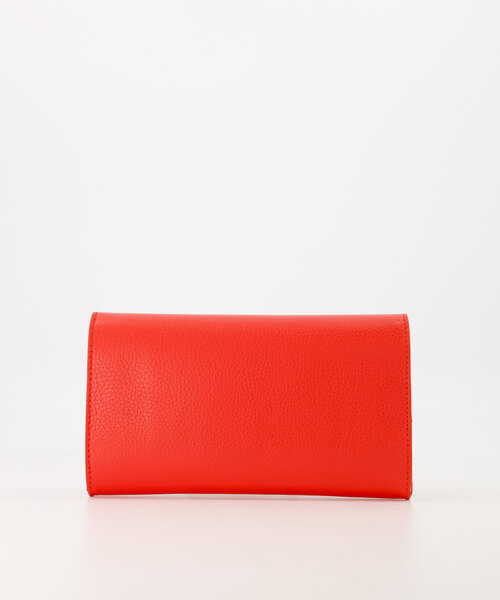 Vive - Classic Grain - Clutch - Rood - T1644 - Goudkleurig