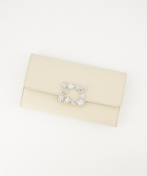 Vive - Classic Grain - Clutch - Ecru - D37 - Goudkleurig