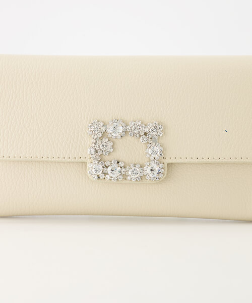 Vive - Classic Grain - Clutch - Ecru - D37 - Goudkleurig