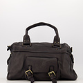 Jose - Gewassen leer - Crossbody tassen - Zwart -  - Bronskleurig