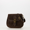 Sola - Suede - Crossbody bags - Brown - Donkerbruin 7 - Bronze