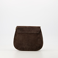 Sola - Suede - Crossbody bags - Brown - Donkerbruin 7 - Bronze