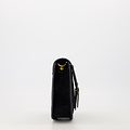 Sola - Suede - Crossbody tassen - Zwart - 23 - Bronskleurig