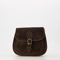 Sola - Suede - Crossbody bags - Brown - Donkerbruin 7 - Bronze