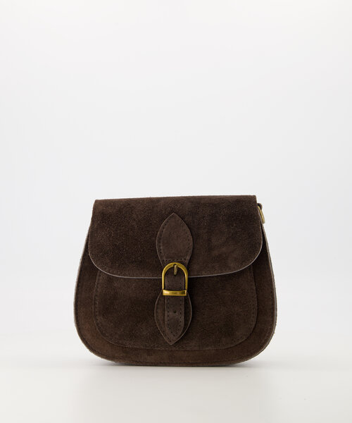 Sola - Suede - Crossbody tassen - Bruin - Donkerbruin 7 - Bronskleurig