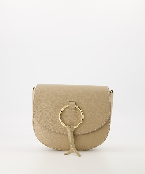Sevy - Classic Grain - Crossbody tassen - Taupe - D05 - Goudkleurig