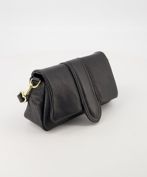 Baby Puffy Jasmin - Classic Grain - Hand bags - Black - D28 - Gold
