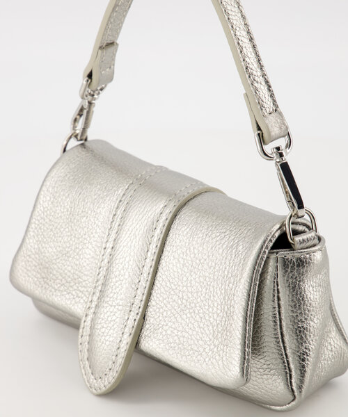 Baby Puffy Jasmin - Classic Grain - Handtassen - Zilver - DL707 - Zilverkleurig