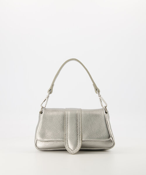 Baby Puffy Jasmin - Classic Grain - Handtassen - Zilver - DL707 - Zilverkleurig